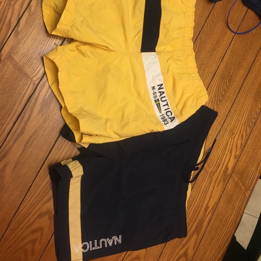 TWO NAUTICA SWIM SHORTS / TRUNKS